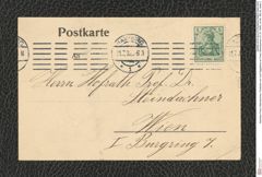 Nachlass Franz Steindachner, Postkarte von Carl Siggelkow an Franz Steindachner (31.07.1909), Inv.Nr. 480.02, Seite 2